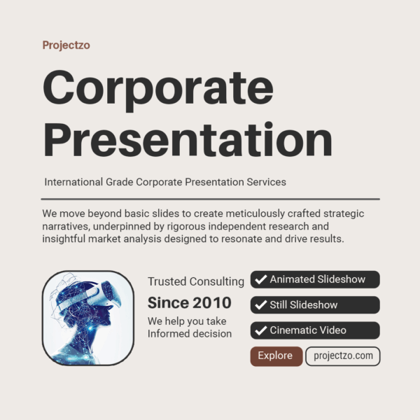 Corporate Presentation Service. High quality Service from Industry Leader since 2010